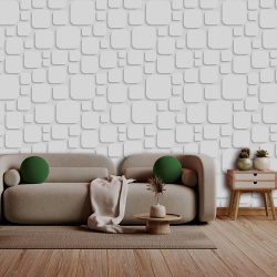 Fototapet 3D - Patrate neregulate cu colturi rotunjite 3D004 - Img 2