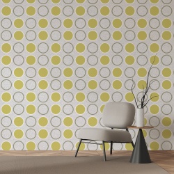 Fototapet Abstract - Retro Dots and Circles (Geometric 049) - Img 3