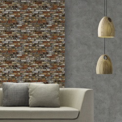 Fototapet Caramida - Zid vechi din caramizi multicolore (Brick 030) - Img 2