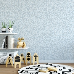 Fototapet Copii Pattern de Litere pe Fundal Bleu 1023-G