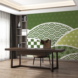 Fototapet - Green hills with patterns (FTD1000326) - Img 2
