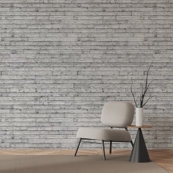 Fototapet Imitatie Lemn - Scandurele orizontale gri (Wood 048)