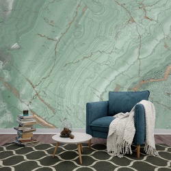 Fototapet Imitatie Marmura Lux Albastru - Verde 037