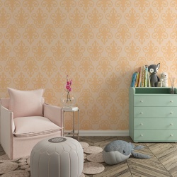 Fototapet Pattern cu elemente decorative roz crem (Arabesque 016) - Img 2