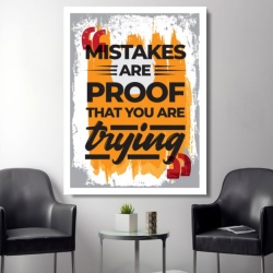 Pachet tablouri canvas motivationale - set 3 tablouri Mistakes, Tomorrow si Focus - Img 3