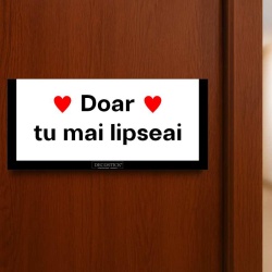 Semn de Ușă Personalizat – Mesaje amuzante interschimbabile