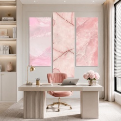 Set 3 Tablouri Marmura - Light Pink (045, 046, 047)