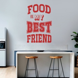 Sticker Bucatarie - Food is my best friend