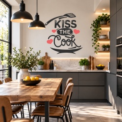 Sticker Bucatarie - Kiss the cook