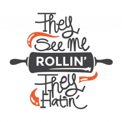 Sticker Bucatarie - They see me rollin' - Img 2