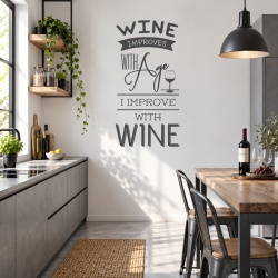 Sticker Bucatarie - Wine improves with age
