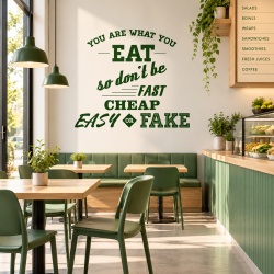Sticker Bucatarie - You are what you eat