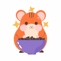Sticker Copii - Cute hamster - Img 2