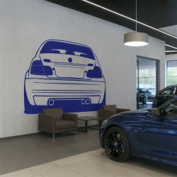 Sticker De Perete Auto BMW Vedere Spate