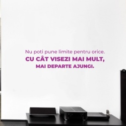 Sticker De Perete Cu Mesaj - Nu Poti Pune Limite - Img 4