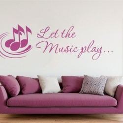 Sticker De Perete Let The Music Play - Img 2