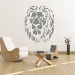 Sticker De Perete Leu Stilizat - Img 4