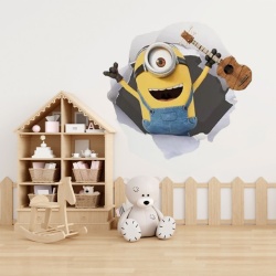 Sticker De Perete Vizita Unui Minion 3d - Img 1