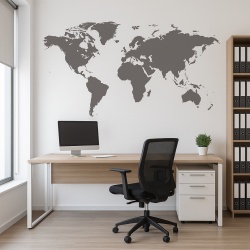 Sticker De Perete World Map Educational - Img 1