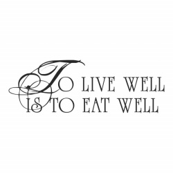 Sticker To Live Well Is To Eat Well - Img 3