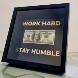 Tablou 3D motivational WORK HARD - STAY HUMBLE