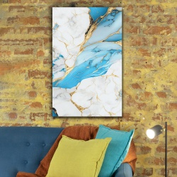 Tablou Blue Marble Clouds with Gold (091)