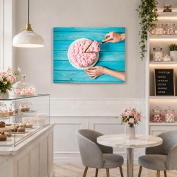 Tablou Bucatarie - Pink Cake