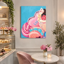 Tablou Bucatarie - Pink Painted Sweets