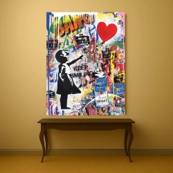 Tablou Canvas - Banksy Urban Art - Img 4