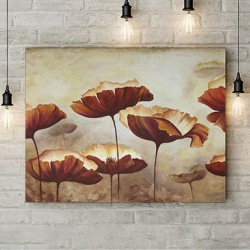 Tablou Canvas Flori Delicate In Culori De Toamna - Img 3
