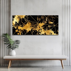 Tablou canvas - Gold and Black (ZAZ 135) - Img 3