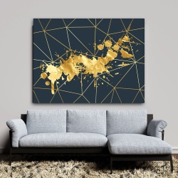 Tablou canvas - Gold and Navy (ZAZ 010)