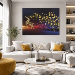Tablou Canvas Golden Butterflies