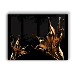 Tablou Canvas Golden Drops Lillies - Img 3