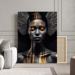 Tablou Canvas - Golden tribal godess - Img 2