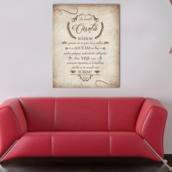 Tablou Canvas In Aceasta Casuta - Vintage - Img 2