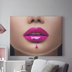 Tablou Canvas Liquid Pink