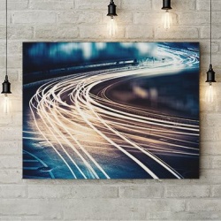 Tablou Canvas Long Exposure Traffic Lights - Img 3