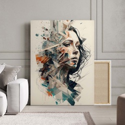 Tablou Canvas Modern Abstract - 3D Artistic portrait - Img 2