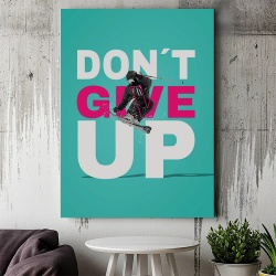 Tablou Canvas Motivational - Don't give up (magazine cover) - Img 3