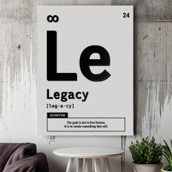 Tablou Canvas Motivational - Legacy (element on white) - Img 2