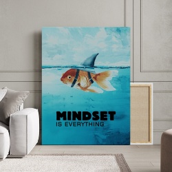Tablou Canvas Motivational - Mindset (brave fish) - Img 2