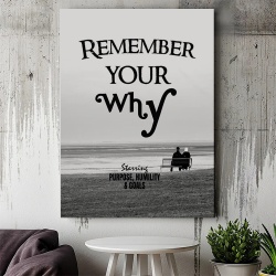 Tablou Canvas Motivational - Remember your why - Img 3