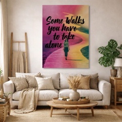 Tablou Canvas Motivational - Some walks you need to take alone