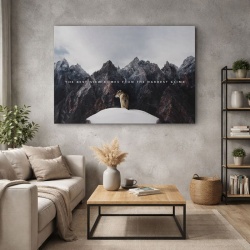Tablou Canvas Motivational - The best view (wolf)