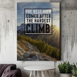 Tablou Canvas Motivational - The best view - Img 2