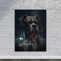 Tablou Canvas Personalizat - Business Animals - Boxer - Img 4