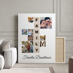 Tablou Canvas Personalizat - Family Puzzle cu 8 poze - Img 2