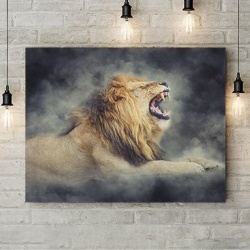 Tablou Canvas Raging Lion - Img 2