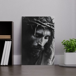 Tablou canvas Reflecții Divine cu Isus și Coroana de Spini - Img 3